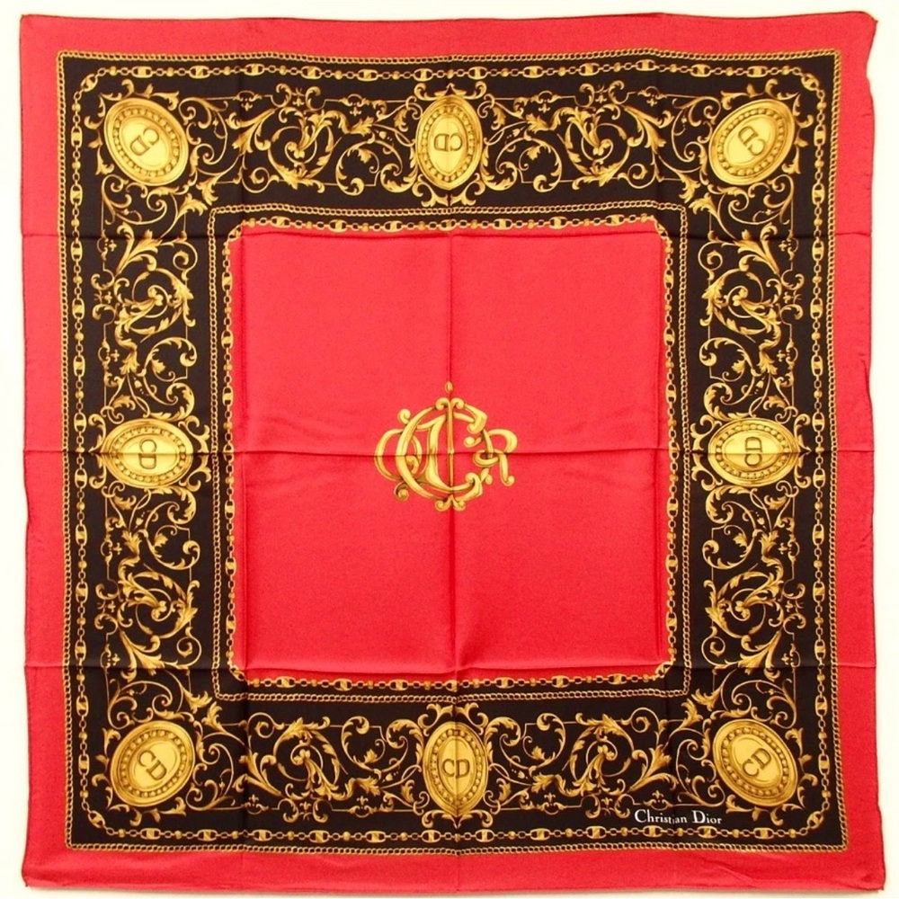 NWT DIOR Signature Logo Silk Scarf 😍❤️ - Picture 7 of 15